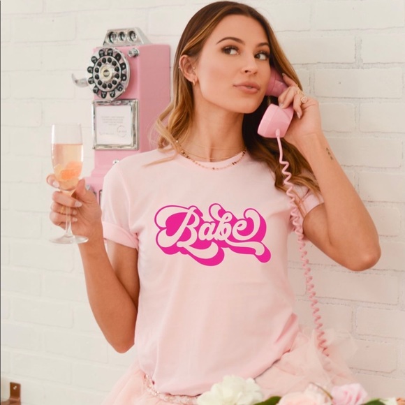 Pink “Babe” Bella Canvas Graphic Tee - Picture 2 of 2